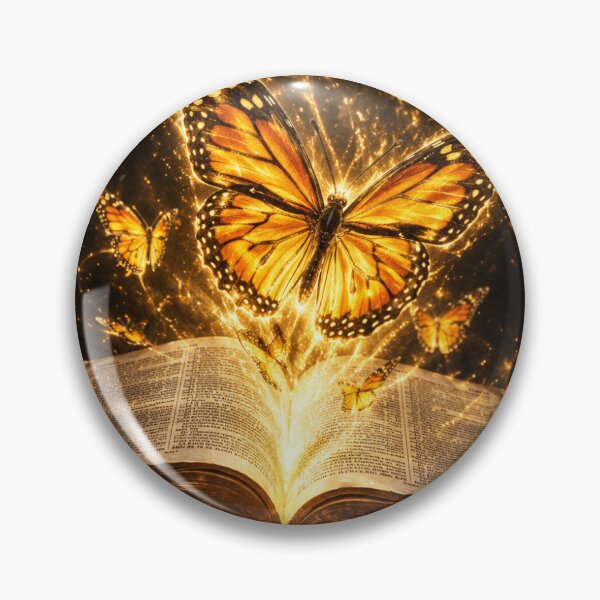 Item preview, Magic Butterfly Glowing From Open Fantasy Book designed and sold by Ink-verse-.