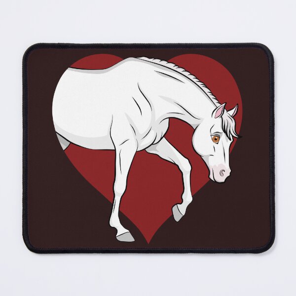 Item preview, A manga drawing of an Abbayan horse and a heart designed and sold by Cheval-de-coeur.