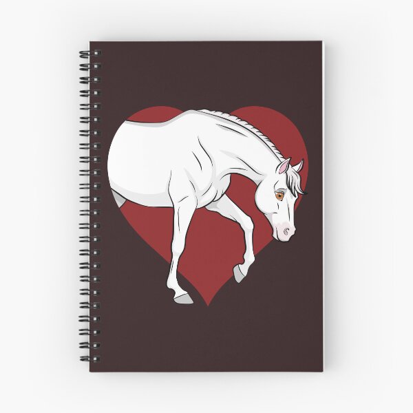 Item preview, A manga drawing of an Abbayan horse and a heart designed and sold by Cheval-de-coeur.
