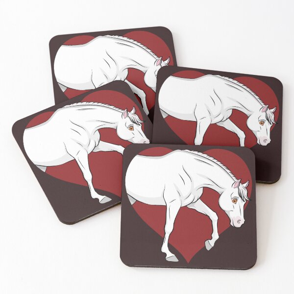 Item preview, A manga drawing of an Abbayan horse and a heart designed and sold by Cheval-de-coeur.