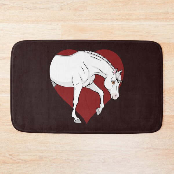Item preview, A manga drawing of an Abbayan horse and a heart designed and sold by Cheval-de-coeur.