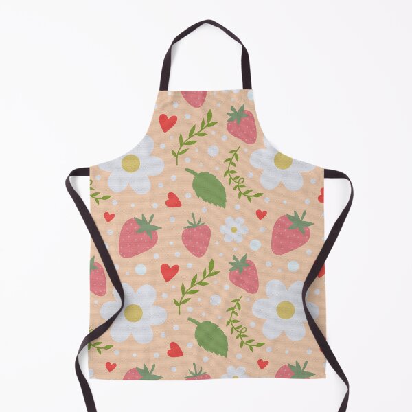 Item preview, Strawberry & Daisy Seamless Pattern designed and sold by SmallDart Creations.