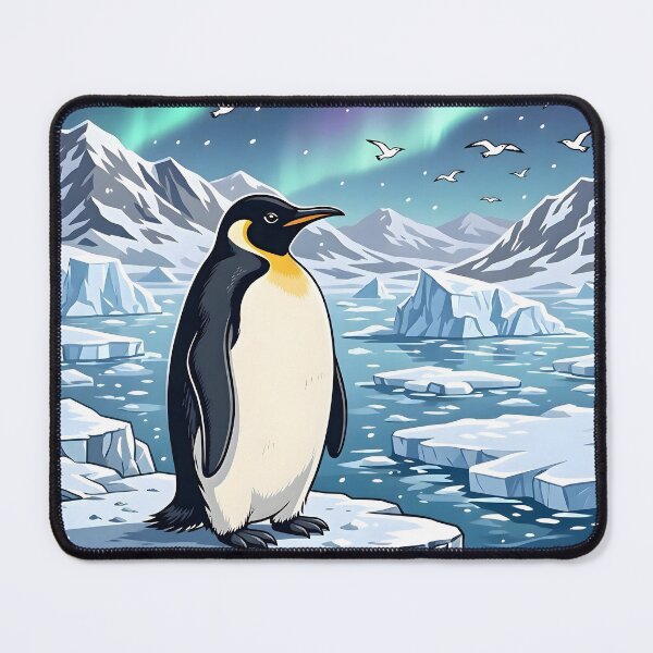 Item preview, Emperor Penguin Under Aurora in Antarctica designed and sold by Herodestroyer.