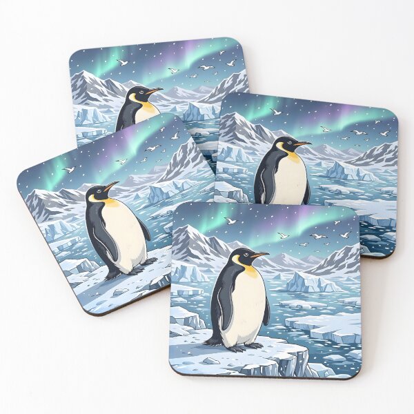 Item preview, Emperor Penguin Under Aurora in Antarctica designed and sold by Herodestroyer.