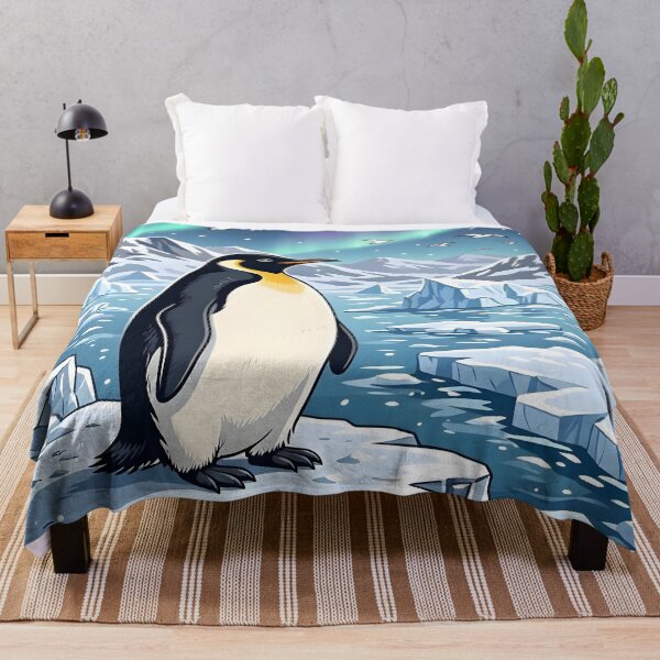 Item preview, Emperor Penguin Under Aurora in Antarctica designed and sold by Herodestroyer.