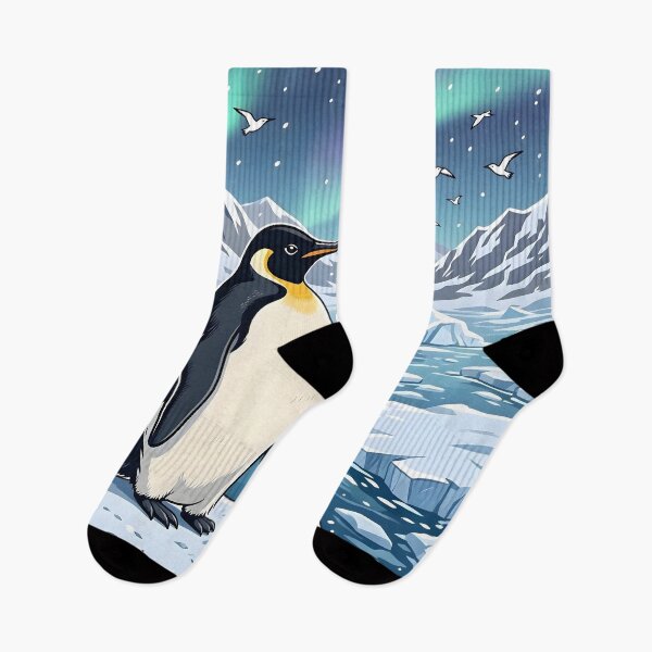 Item preview, Emperor Penguin Under Aurora in Antarctica designed and sold by Herodestroyer.