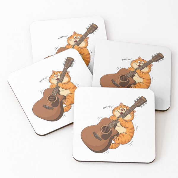 Item preview, Funny Ginger Cat Playing Guitar designed and sold by PrintforDesign.