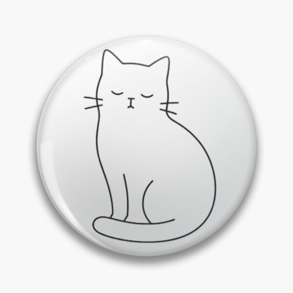 Item preview, Minimalist Cute Cat Line Art designed and sold by Inka Moon Design.