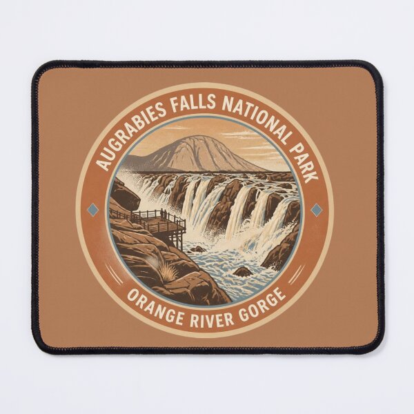 Item preview, Augrabies Falls National Park Orange River Gorge Round Badge – South Africa designed and sold by The Digital Compass.