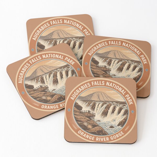 Item preview, Augrabies Falls National Park Orange River Gorge Round Badge – South Africa designed and sold by The Digital Compass.