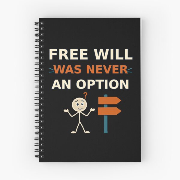 Item preview, Free Will Was Never An Option Determinism Philosophy designed and sold by DreamLayerStudio.