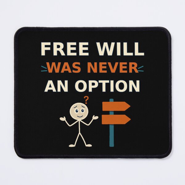 Item preview, Free Will Was Never An Option Determinism Philosophy designed and sold by DreamLayerStudio.