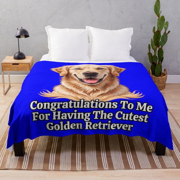 Item preview, Golden Retriever Congratulations To Me For Having The Cutest Golden Retriever designed and sold by fantasticdesign.