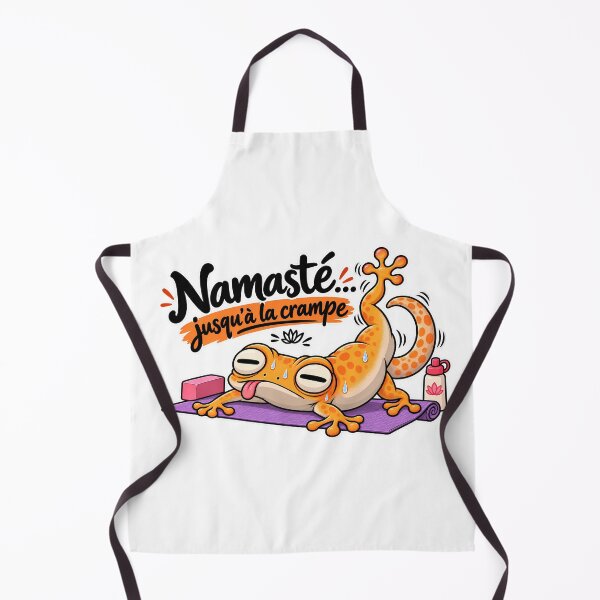 Item preview, Namaste T-shirt until cramps – Funny yoga gecko designed and sold by J-Impression.