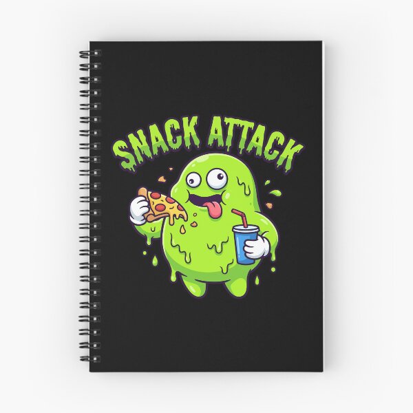 Item preview, HALLOWEEN Snack Attack Slime Monster Pizza - Funny 90s Cartoon Halloween designed and sold by Uglyandcute.