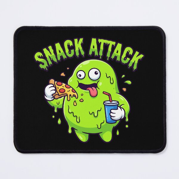 Item preview, HALLOWEEN Snack Attack Slime Monster Pizza - Funny 90s Cartoon Halloween designed and sold by Uglyandcute.