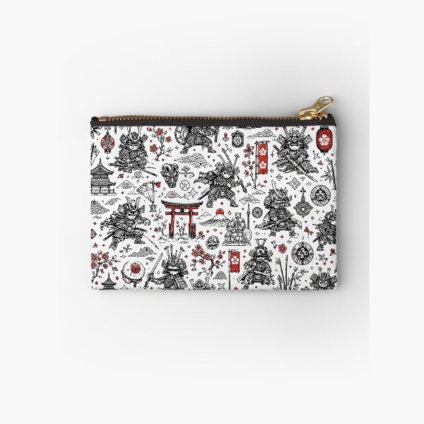 Item preview, Ancient Samurai Doodle Pattern – Japanese Warrior Seamless Design designed and sold by i-corp.