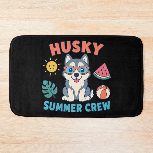 Item preview, Husky Summer Crew Cute Siberian Husky Summer Dog designed and sold by DreamLayerStudio.