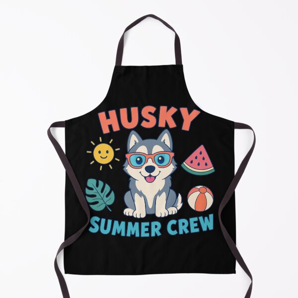 Item preview, Husky Summer Crew Cute Siberian Husky Summer Dog designed and sold by DreamLayerStudio.