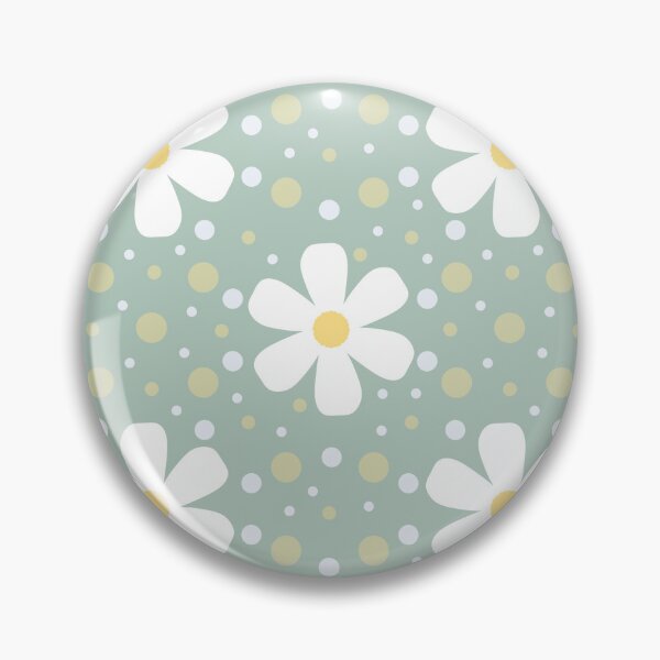 Item preview, Polka Dot White Daisy Pattern  designed and sold by SmallDart Creations.
