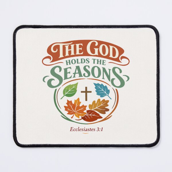 Item preview, The God Holds the Seasons Autumn Typography  designed and sold by stylishdzign.