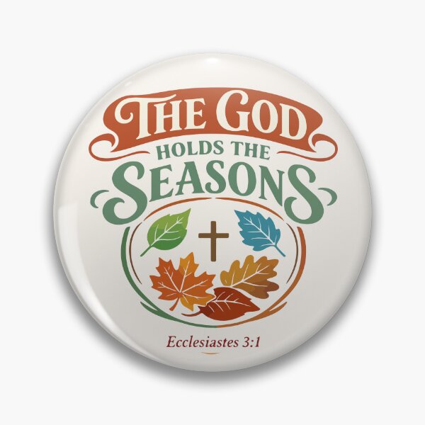 Item preview, The God Holds the Seasons Autumn Typography  designed and sold by stylishdzign.