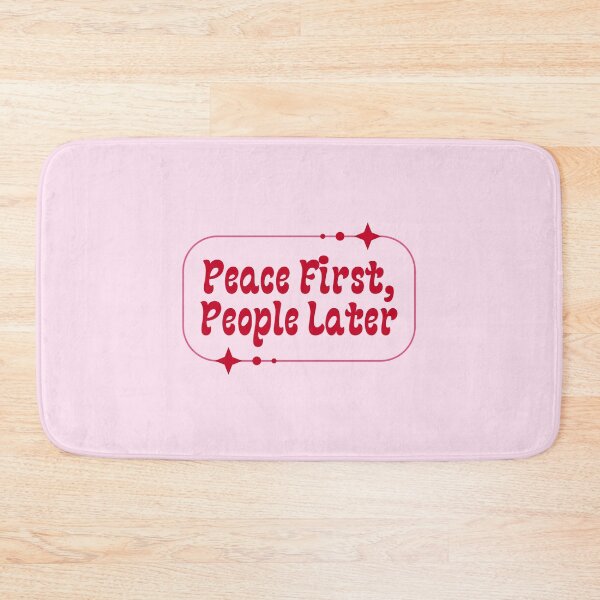 Item preview, Peace First People Later Self Care Quote designed and sold by jianina-alondra.