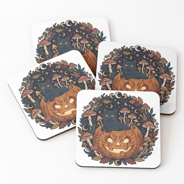Item preview, Black Cat in Jack O Lantern Halloween designed and sold by GTFullShop.