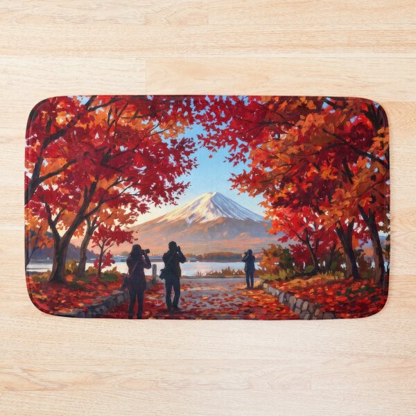 Item preview, Momiji Corridor and Mount Fuji designed and sold by RedPeaStudio.