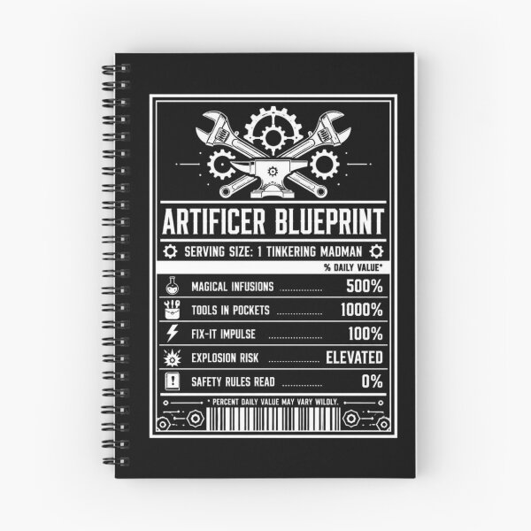 Item preview, Copy of Artificer Nutrition Facts - Funny RPG Inventor Stats Meme designed and sold by Dice_Goblin_Studio.