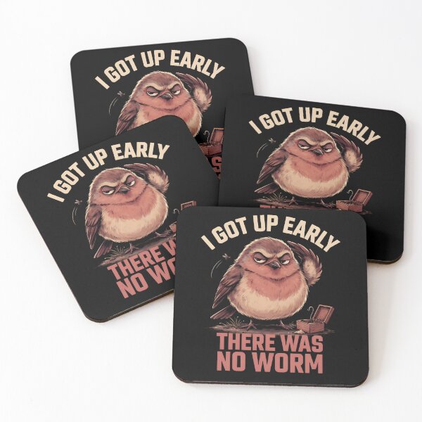 Item preview, I Got Up Early There Was No Worm Bird Morning Humor designed and sold by Redgiant87x.