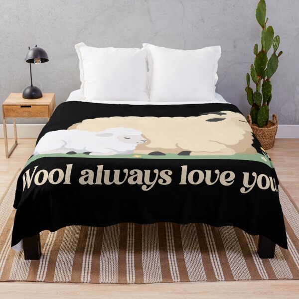 Item preview, Cute Sheep And Lamb Wool Always Love You Typography designed and sold by ZUMERI.