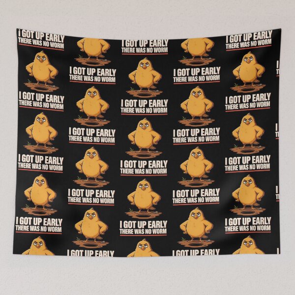 Item preview, I Got Up Early There Was No Worm Grumpy Humor designed and sold by Redgiant87x.