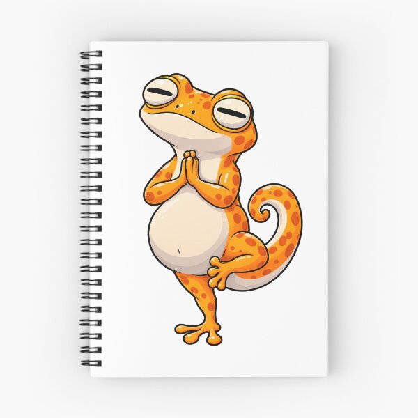 Item preview, Gecko Yoga T-shirt – Namaste, zen humor and funny animal designed and sold by J-Impression.