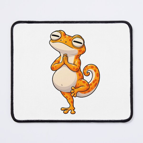 Item preview, Gecko Yoga T-shirt – Namaste, zen humor and funny animal designed and sold by J-Impression.