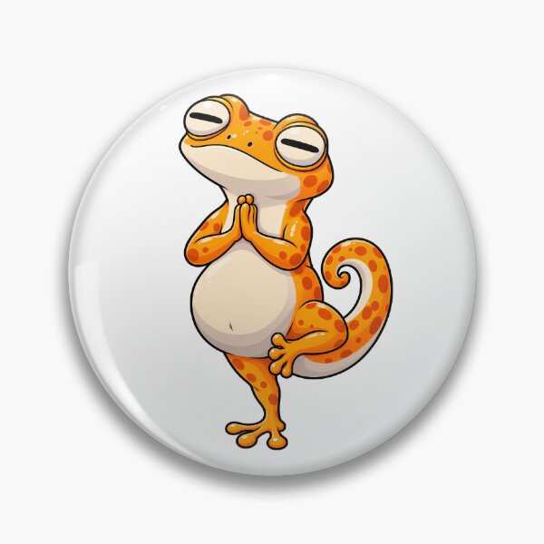 Item preview, Gecko Yoga T-shirt – Namaste, zen humor and funny animal designed and sold by J-Impression.