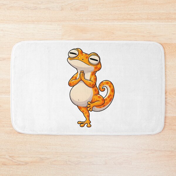 Item preview, Gecko Yoga T-shirt – Namaste, zen humor and funny animal designed and sold by J-Impression.