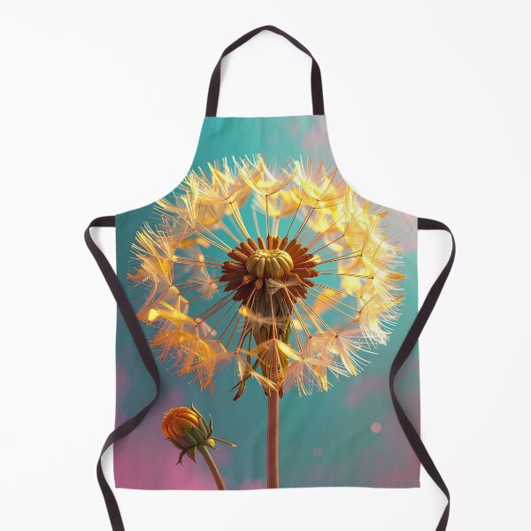 Item preview, Golden Dandelion Seed Head Glowing Floral Illustration designed and sold by BetweenForms.