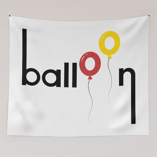 Aperçu de l'œuvre Art de mots en ballons créée et vendue par Horizon-Design.