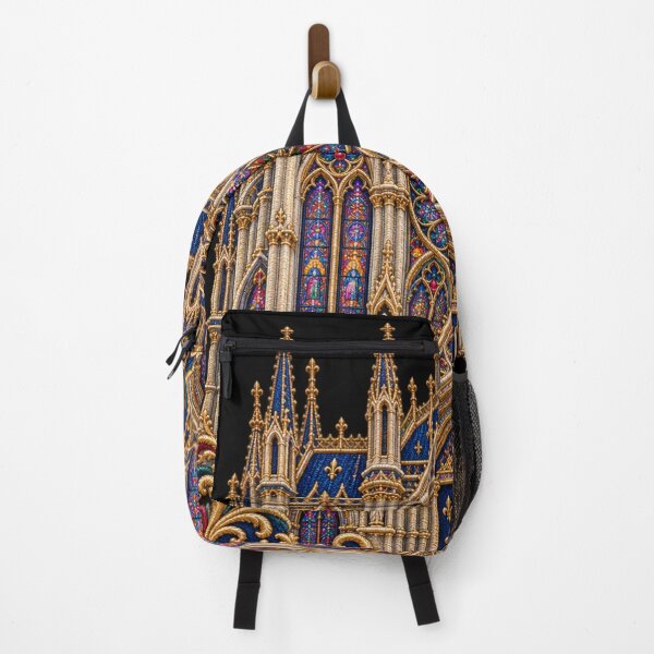 Item preview, Sainte-Chapelle Paris Embroidery – Gothic Cathedral Stained Glass Architecture Art designed and sold by Emoji Emblems.