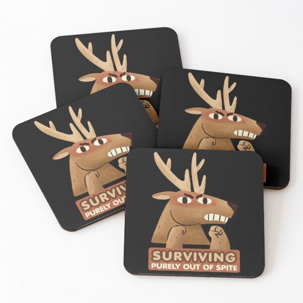 Item preview, Surviving Purely Out Of Spite - Sarcastic Humor Quotes designed and sold by InkyGenies.