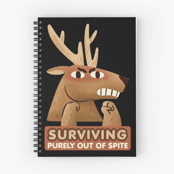 Item preview, Surviving Purely Out Of Spite - Sarcastic Humor Quotes designed and sold by InkyGenies.
