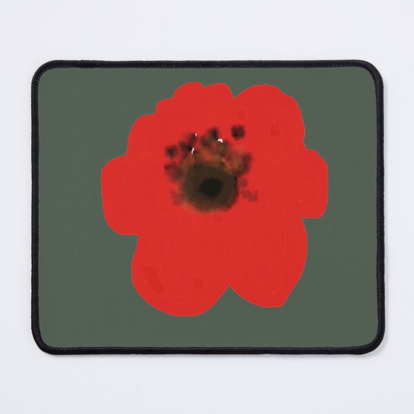 Item preview, Minimalist Red Poppy Watercolor Bloom designed and sold by BalkanBloomArt.
