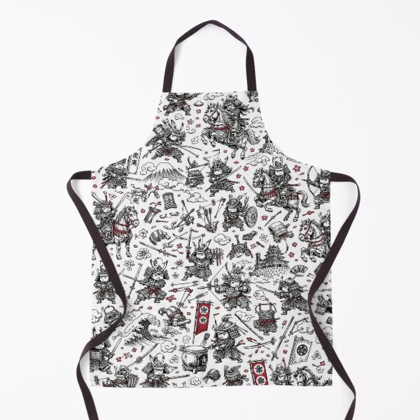 Item preview, Samurai Battle Doodle – Warrior Japan Seamless Pattern designed and sold by i-corp.