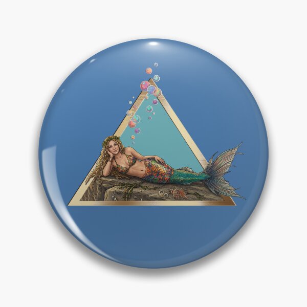 Item preview, MERMAID, OCEAN ART, MARINE CREATURE, BOHO, BOHEMIAN DESIGN designed and sold by classic car craze.