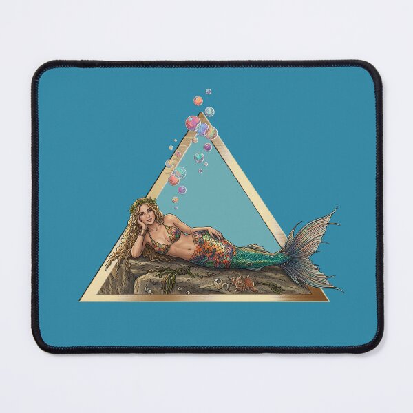 Item preview, MERMAID, OCEAN ART, MARINE CREATURE, BOHO, BOHEMIAN DESIGN designed and sold by classic car craze.