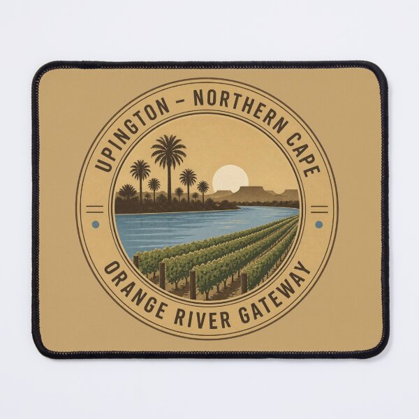 Item preview, Upington Orange River Gateway Sticker – Northern Cape Round Badge designed and sold by The Digital Compass.