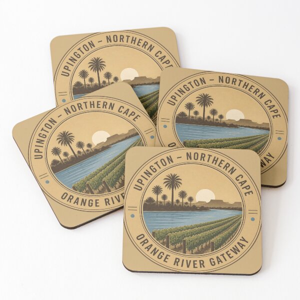 Item preview, Upington Orange River Gateway Sticker – Northern Cape Round Badge designed and sold by The Digital Compass.