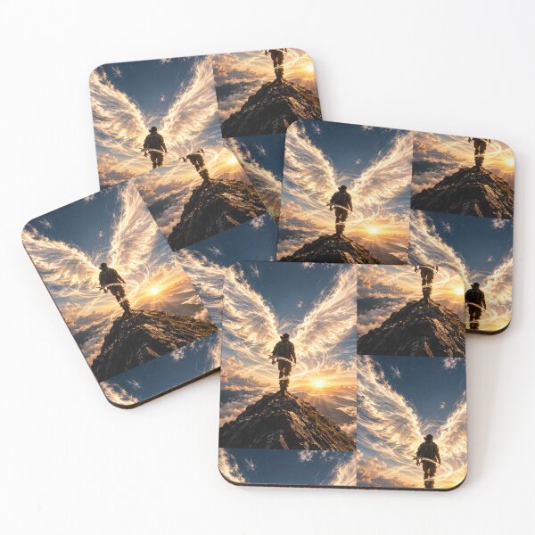 Item preview, Angel Wings Mountain Peak Fantasy Landscape designed and sold by Ink-verse-.