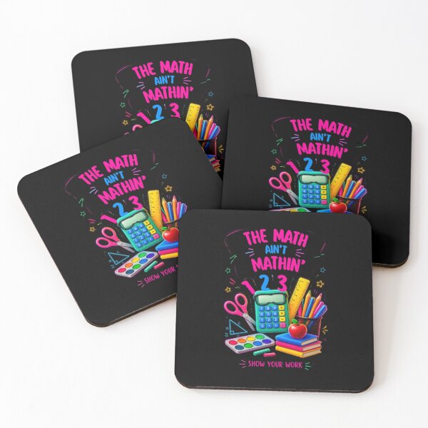Item preview, The Math Ain't Mathin' Funny Retro Teacher & Student Back to School designed and sold by PoppaBear71.